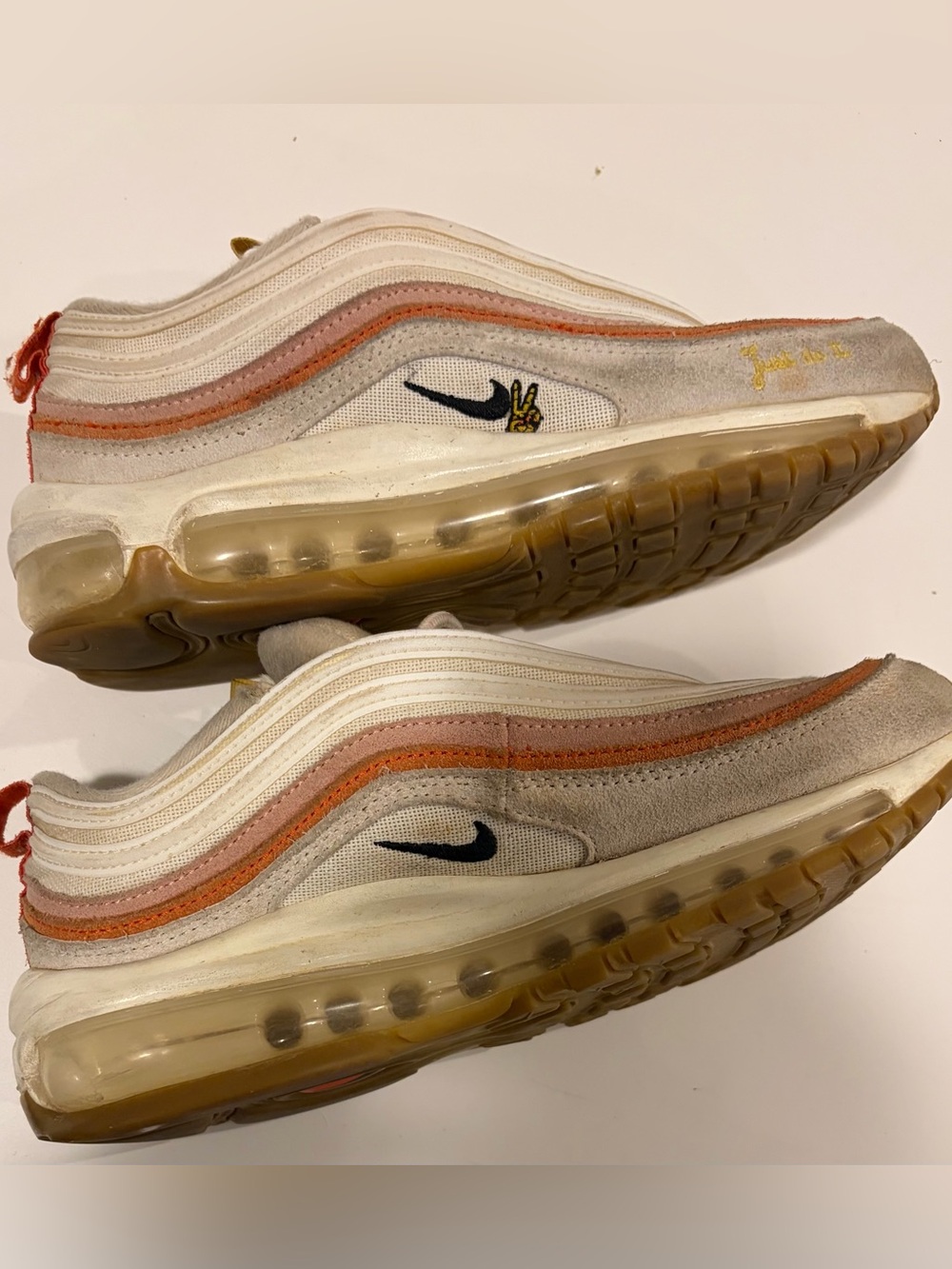 Nike Air Max 97 in Cream, Peach & Gum Sole
